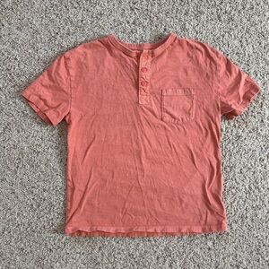 GAP Kids Coral Henley Tee